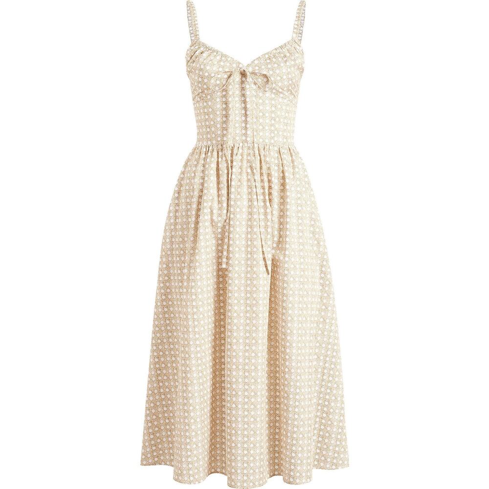 Hill House Home The Juliana Dress Sand Basketweave - M
